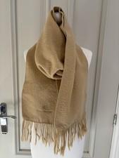 Alpaca Camargo Women’s Camel Colour Alpaca Blend Tassel Scarf,Made in Peru 