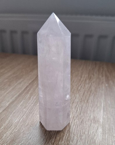 Lavender rose quartz crystal - rose,