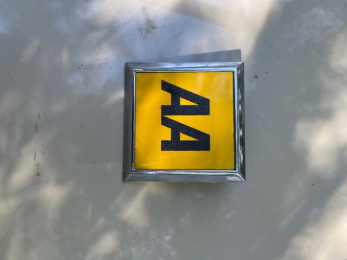 Vintage square badge - vintage, aa