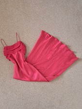 beautiful red cowl neck dress