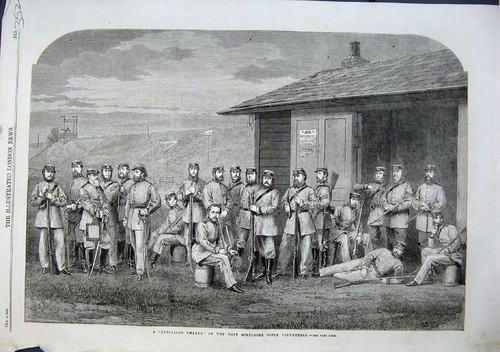 Original old antique - old, print