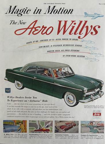 1952 aero willys automobile - 1952,