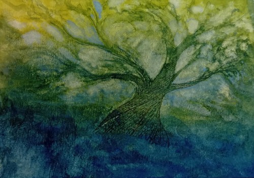 Original small watercolour - original,