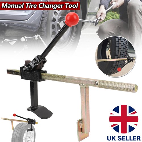 Manual tire changer - tire, tool