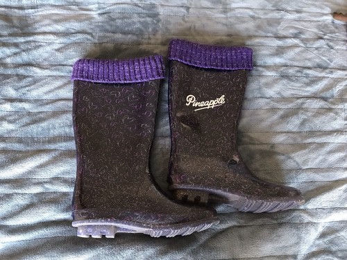 Girls pineapple purple - pineapple, wellies