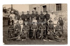 WW2 MILITARY PHOTO POSTCARD GROUP OF SOLDIERS  OFFICERS  NURSES UNKNOWN LOCATION