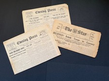 Guernsey World War 2 German Occupation Newspapers X3