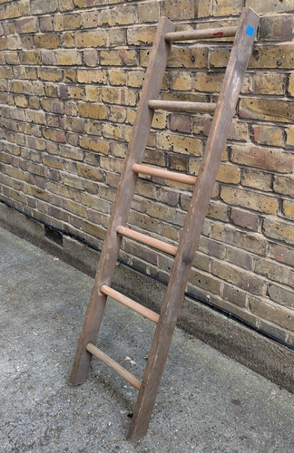 Vintage wood 6 rung - wood,