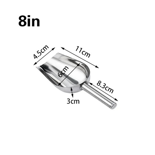 Stainless steel ice cube flour - steel,