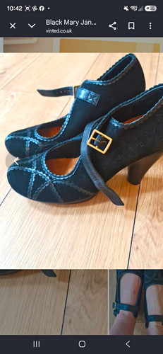 Chie mihara black suede mary - suede,