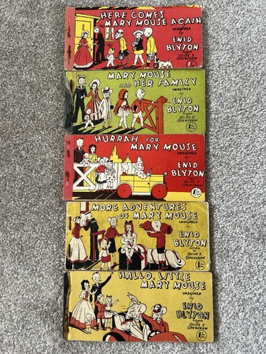 Enid blyton mary mouse - 5x,