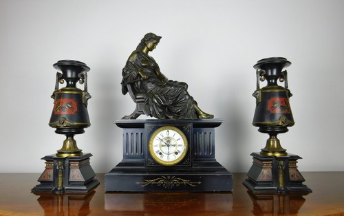 Antique marble and bronze - antique,