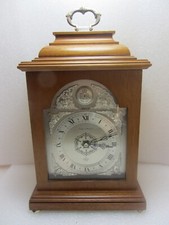 Elliott Walnut Queen's Silver Jubilee Mantel/Bracket Clock 1977 Mappin & Webb