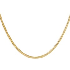 18ct Gold-Plated Flat Snake
