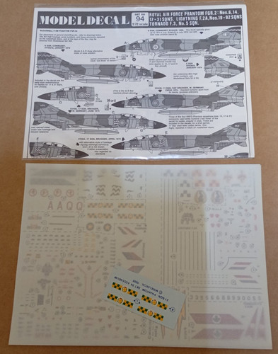 Modeldecal sheet raf - sheet, no