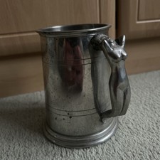 Vintage Pewter Tankard with