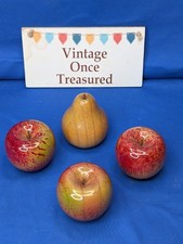 FRUIT PAPERWEIGHTS * 3 Glass