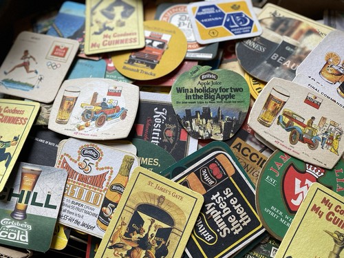 Genuine vintage beer mats - vintage,