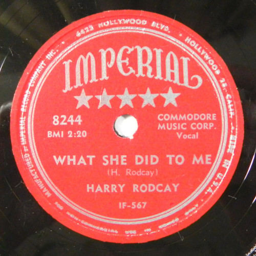 Harry rodcay what she - harry, –