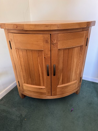 Solid oak corner unit - oak,