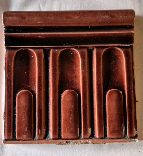 Antique art deco skirting tile - antique,
