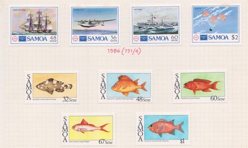 1986 samoa 2lots - (f372-45),
