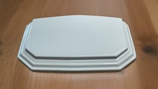 Toilet Cistern Lid = Art Deco IMPERIAL, White,  Small Size 413 x 222mm, N-800