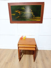 RETRO PARKER KNOLL NEST OF TEAK TABLES VINTAGE SIDE TABLES END TABLES HALL TABLE