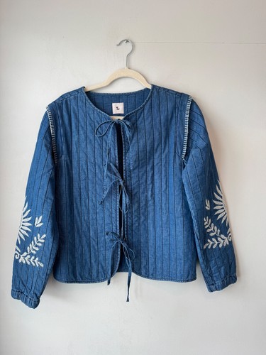 Blue embroidered denim - tu,