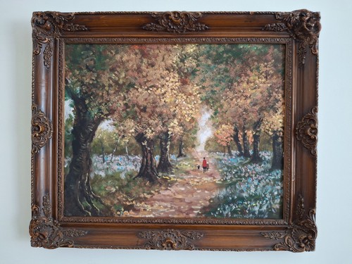 Original oil painting board - original,