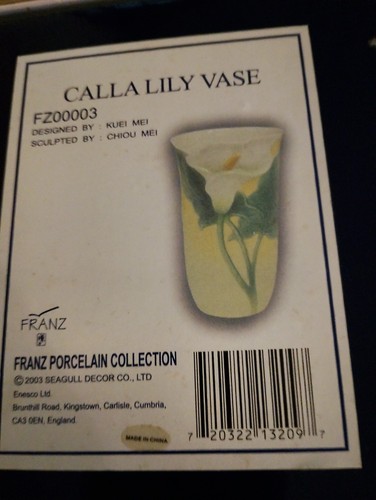 Franz porcelain vase - porcelain,