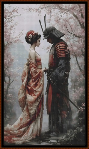 Geisha her samurai 3 cross - &,