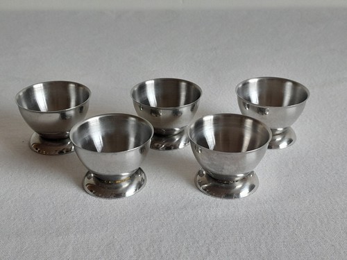 Stainless steel egg cups - 5,