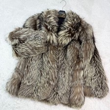 Thick Silver Fox Real Fur Coat