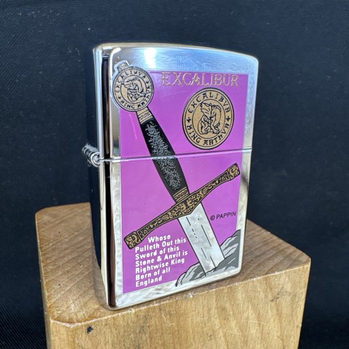 Rare 1999 zippo - "excalibur,