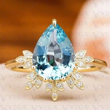 2.59 Ct Pear Cut Aquamarine