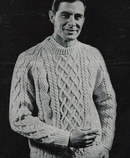 517 men aran sweater - aran, 38-42"