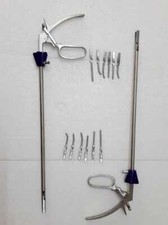 Laparoscopic Bulldog Clamp 12 Clip Applier Forceps Surgical Instruments Set 10mm