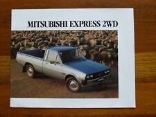 MITSUBISHI EXPRESS 2WD UTILITY & CAB/CHASSIS 4 PAGE BROCHURE JANUARY 1983
