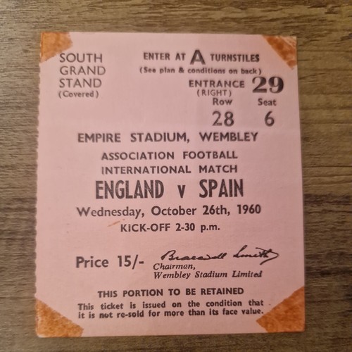 Ticket england spain - v,