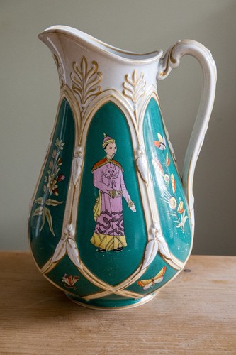 Antique hand painted chinese - hand,