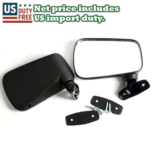 Black door mirrors - black,