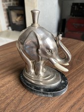 Ronson Elephant Table Striker Lighter Rare Silver Plate Finish.