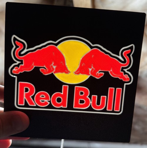Custom red bull led light - red, sign