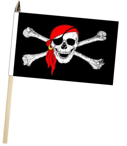 Pirate red bandana large hand - pirate,