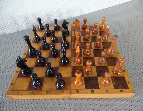 Vintage soviet russian - russian, wooden