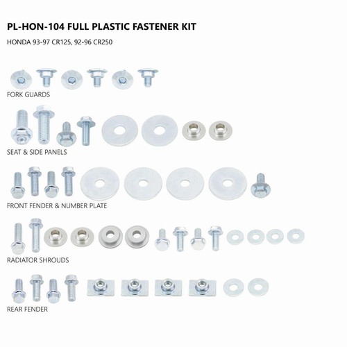 Ufo full plastic fastener - ufo, kit