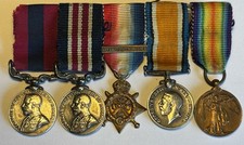 Original WW1 DCM/MM. Mons Star Trio. Miniature Medal Group. Lovely Quality.