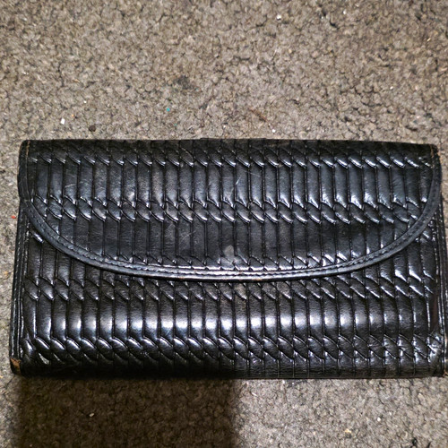 Harrods black woven leather - black,