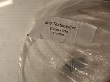 50 meter x 80mm LAND DRAIN FILTER SLEEVE SOCK FOR PERFORATED LAND DRAIN